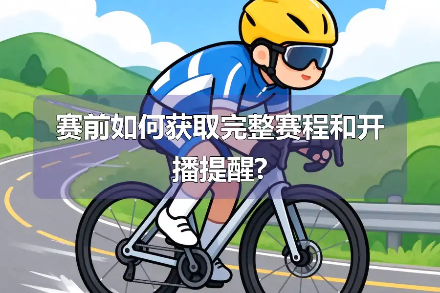 赛前如何获取完整赛程和开播提醒?
