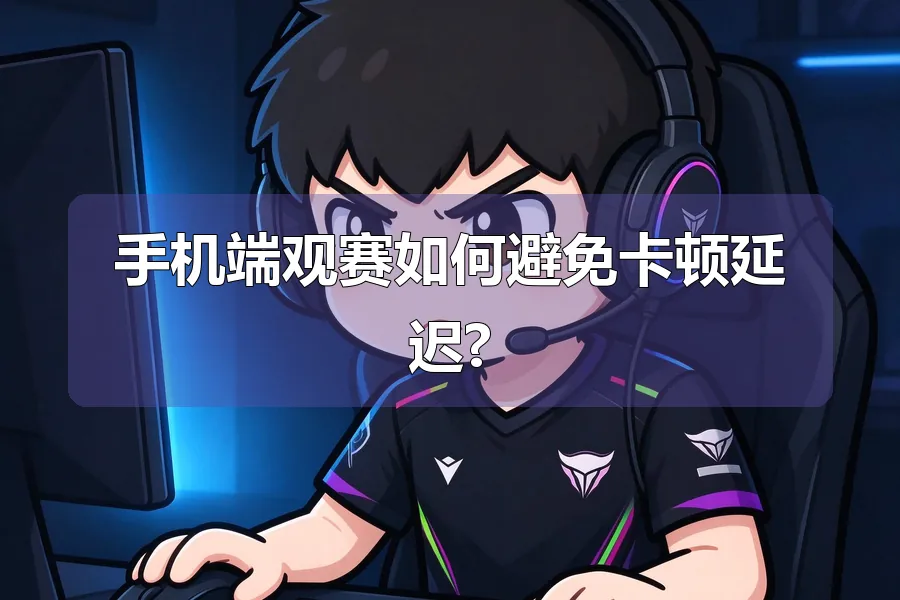 手机端观赛如何避免卡顿延迟?